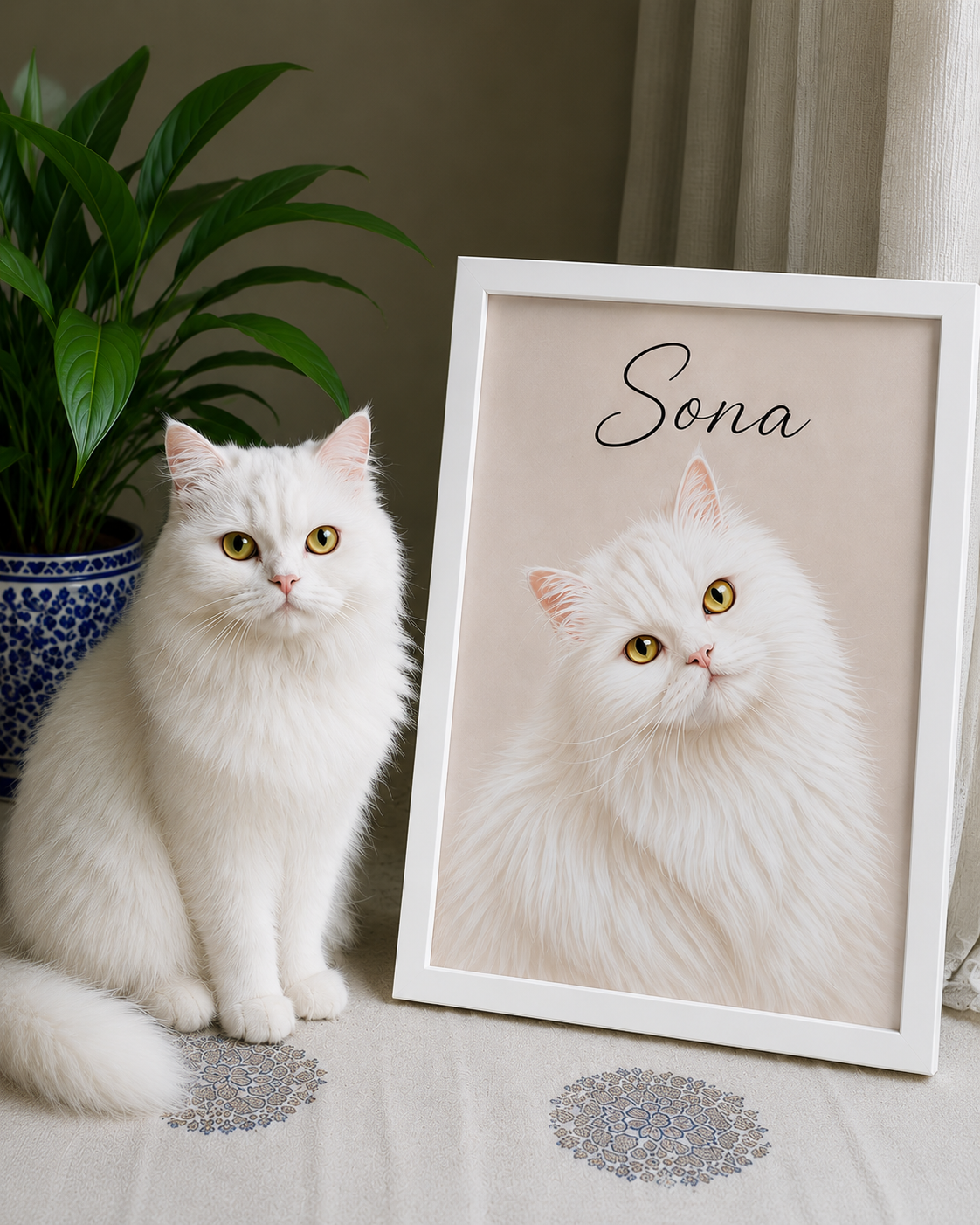 Radha's custom pet portrait